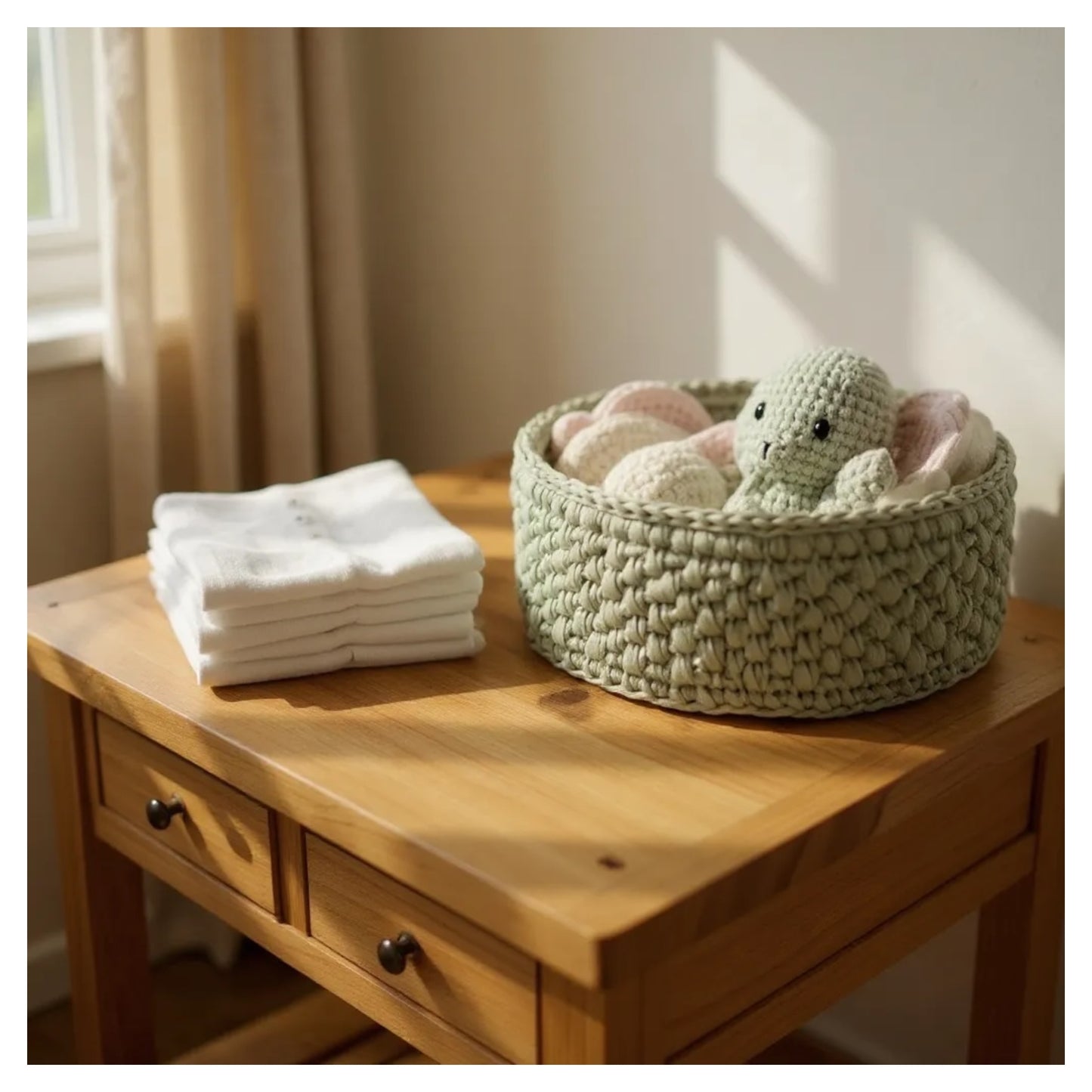 Handmade Crochet Storage Basket