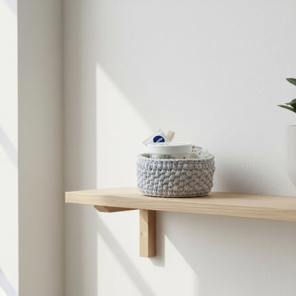 Small Trinket Basket | 10cm Crochet Storage Basket