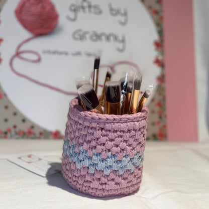 Handmade Crochet Pencil Pot