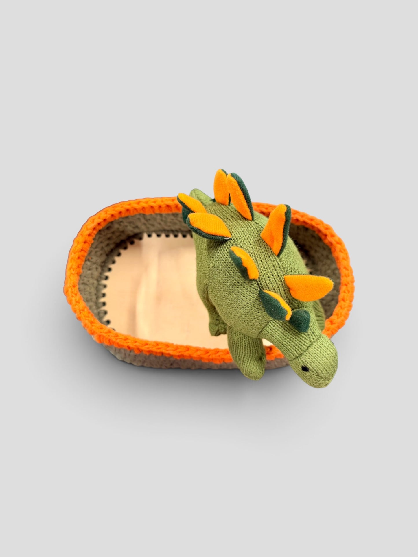 Large Crochet Nursery Storage Basket | Dino Den